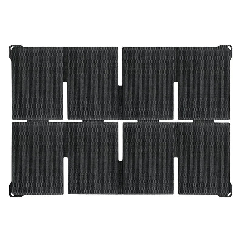 UT-80H 45W Foldable Solar Panel with Type-C  /  USB  /  DC Ports IP65 Waterproof Portable Solar Charger for Outdoor Camping - Black