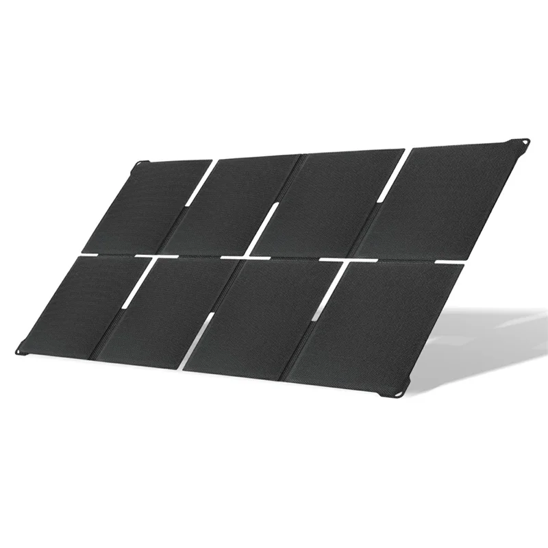 UT-80H 80W Foldable Solar Panel with Type-C  /  USB  /  DC Ports IP65 Waterproof Portable Solar Charger for Outdoor Camping - Black