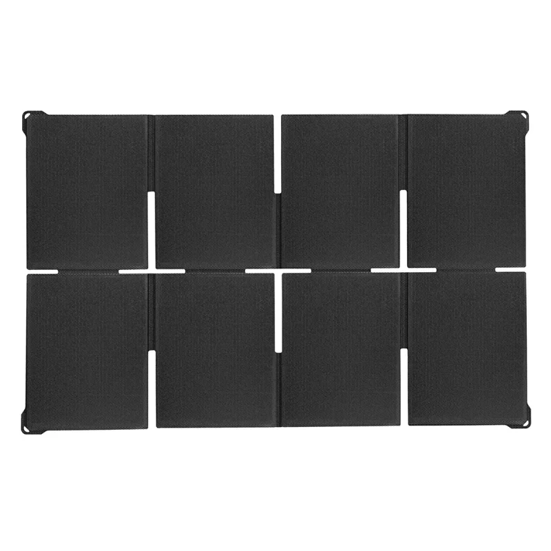 UT-80H 80W Foldable Solar Panel with Type-C  /  USB  /  DC Ports IP65 Waterproof Portable Solar Charger for Outdoor Camping - Black