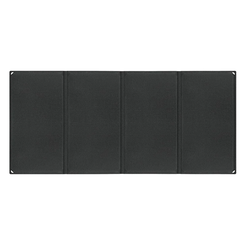 UT-60H 60W Foldable Solar Panel with Type-C  /  USB  /  DC Ports IP65 Waterproof Portable Solar Charger for Outdoor Camping - Black