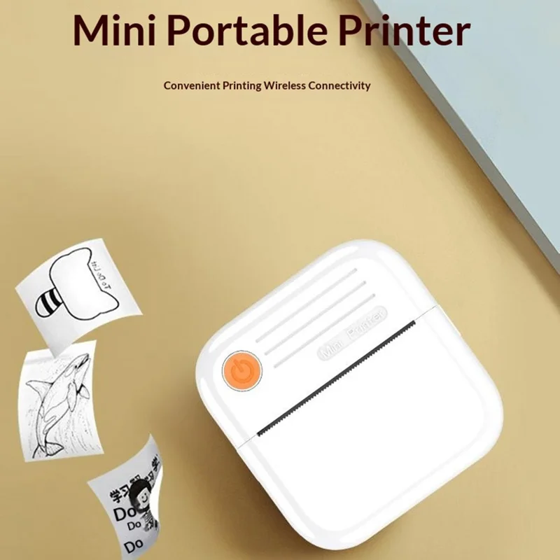 A35 Mini Thermal Printer 200 DPI Bluetooth-compatible Inkless Portable Printer for Label Note Photo (APP: AumiLabel) - Green