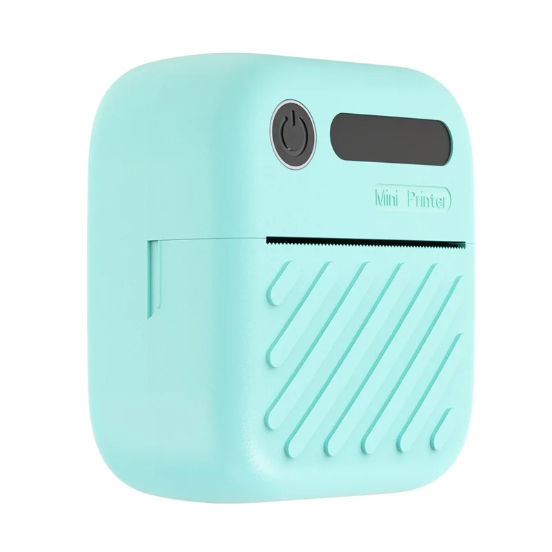 A36 Mini Thermal Printer 200 DPI Portable  Bluetooth-compatible Label Printer for Office Study (APP: AumiLabel) - Green