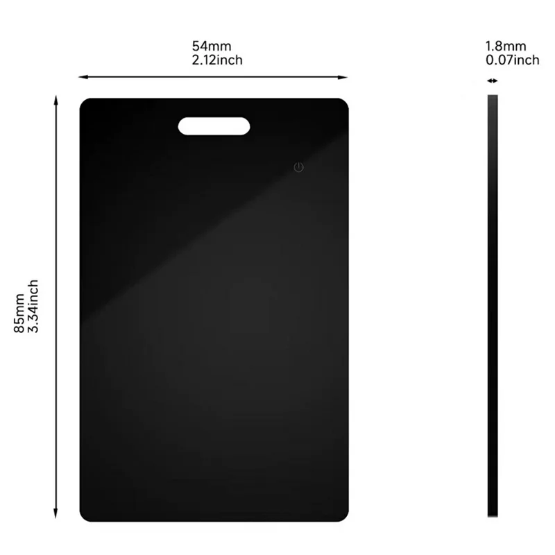 Localisateur K2 de taille carte, ultra fin, étanche IP68, traceur intelligent pour portefeuille, compatible iOS et Android