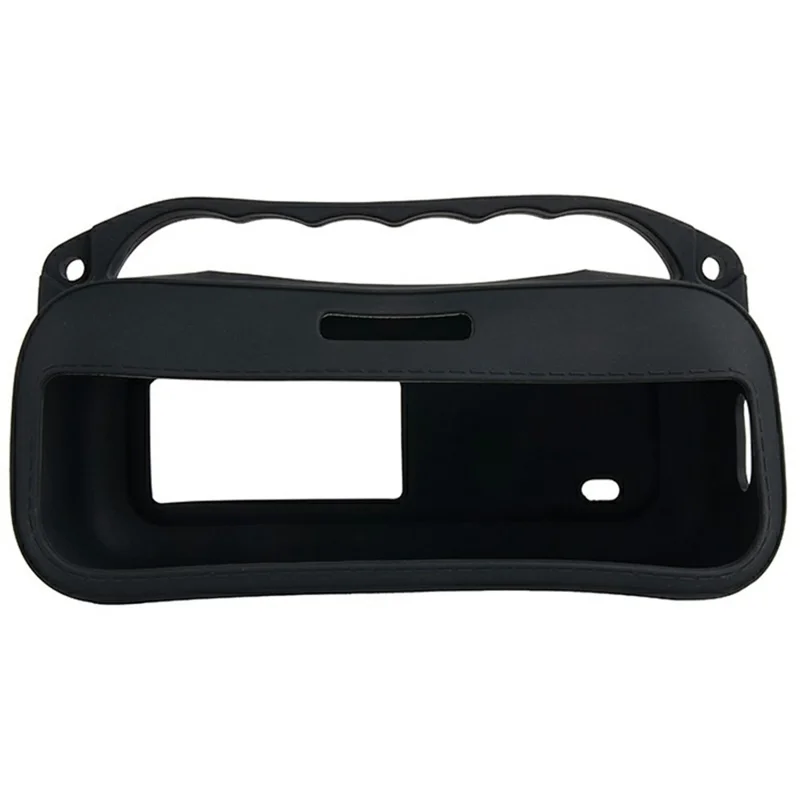 Silicone Case for Bose SoundLink Plus Speaker Dustproof Shockproof Portable Protective Cover with Carabiner Shoulder Strap - Black