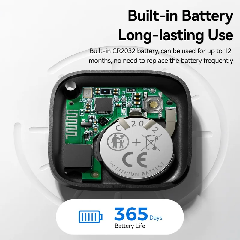 ESSAGER WWQ Tag Smart Tracker Mini Item Finder Anti-Lost Device for Keys Backpack - Green