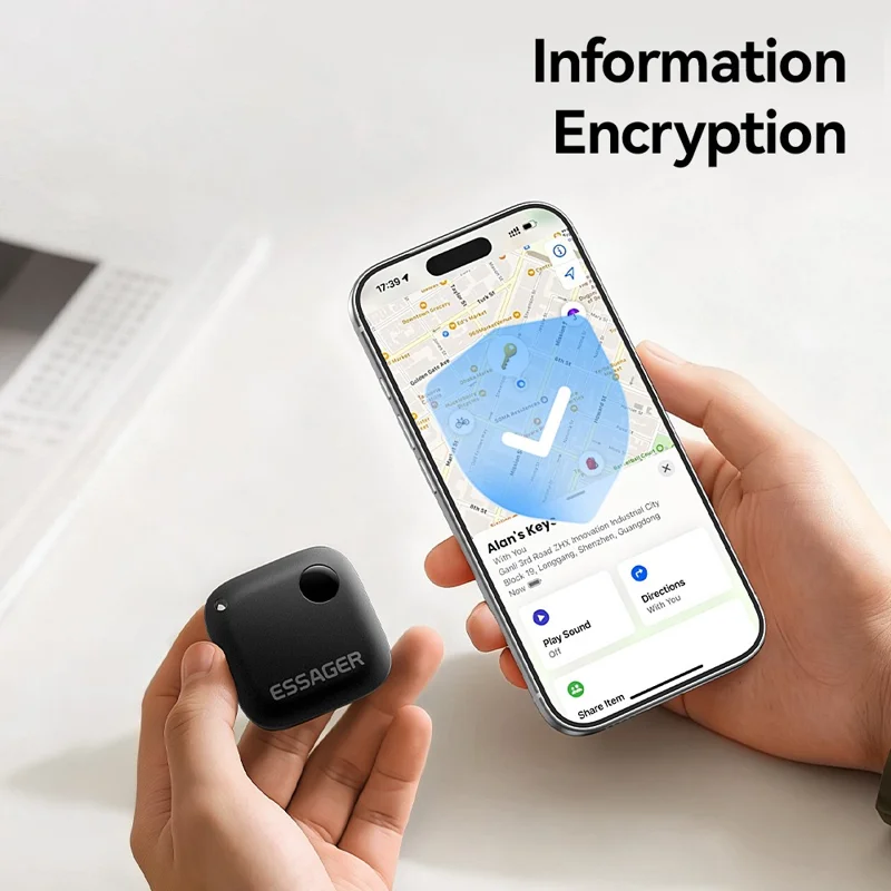 ESSAGER WWQ Tag Smart Tracker Mini Item Finder Anti-Lost Device for Keys Backpack - Green