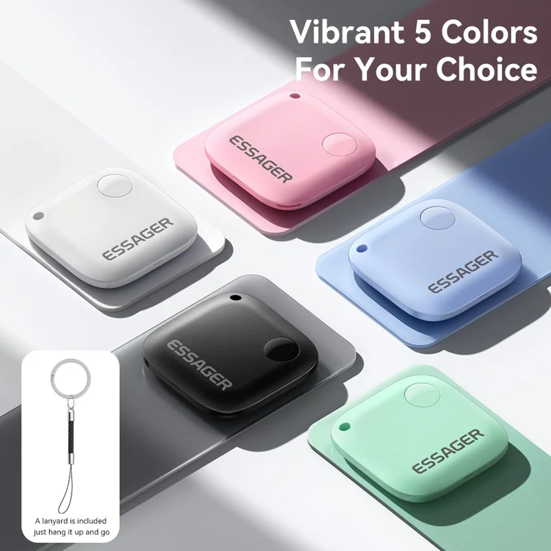 ESSAGER WWQ Tag Smart Tracker Mini Item Finder Anti-Lost Device for Keys Backpack - Green