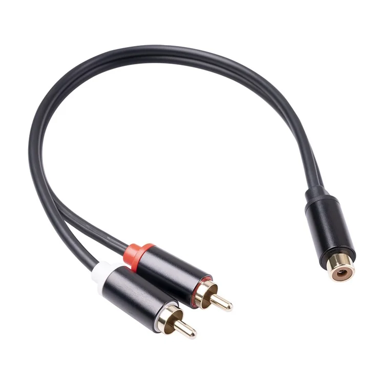 RCA Fêmea a Dupla 2-RCA Adaptador Estéreo Splitter Y Cabo de Áudio