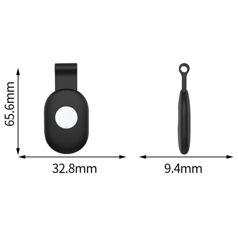 For Xiaomi Tag Tracker Silicone Case Dustproof Portable Protective Cover with Keychain Ring - Pink