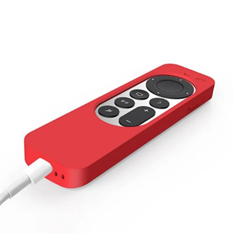 Estuche protector antideslizante de silicona para Apple TV 4K 2021 - Rojo