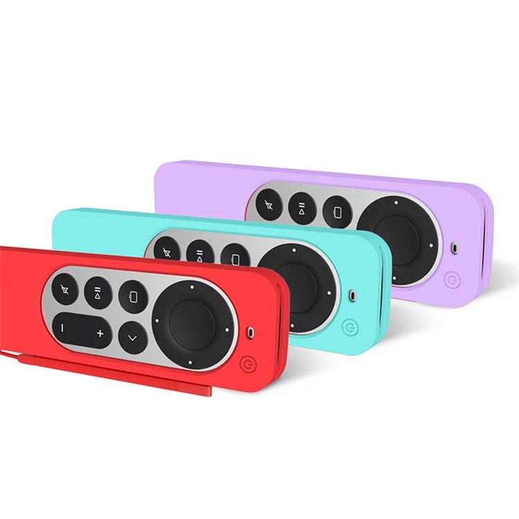 Estuche protector antideslizante de silicona para Apple TV 4K 2021 - Rojo