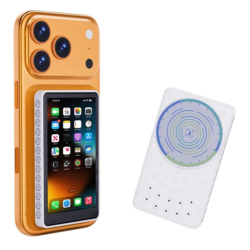 TP01 Magnetic Selfie Display Screen 4.02 Inch Touchscreen Mirror Selfie Mirroring Screen for Phone Photography