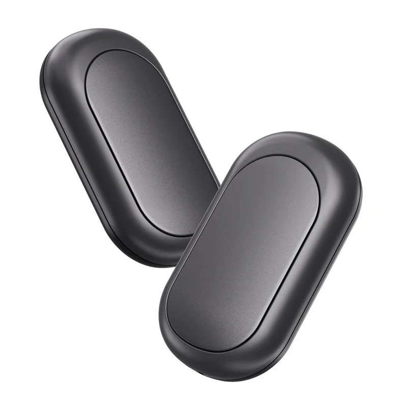 Q21 2 in 1 Magnetic Hand Warmers 3 Level Temperature Rechargeable Pocket Heater for Winter, 2000mAh x 2 - Black