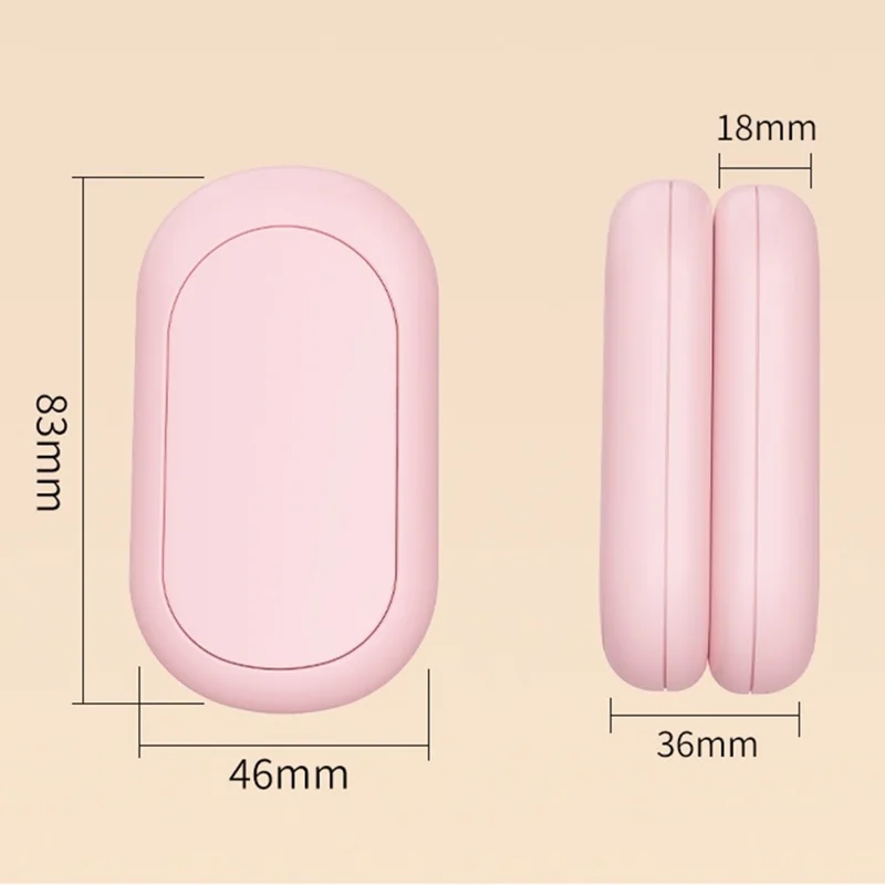 Q21 2 in 1 Magnetic Hand Warmers 3 Level Temperature Rechargeable Pocket Heater for Winter, 2000mAh x 2 - Black