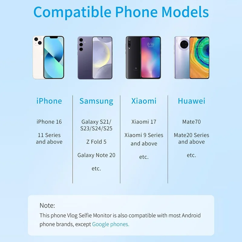 FEELWORLD MC4 4,02 inch magnetisch draadloos selfie-scherm met Bluetooth-compatibele afstandsbediening, camera beeldscherm voor vloggen, live streamen, iPhone, Android