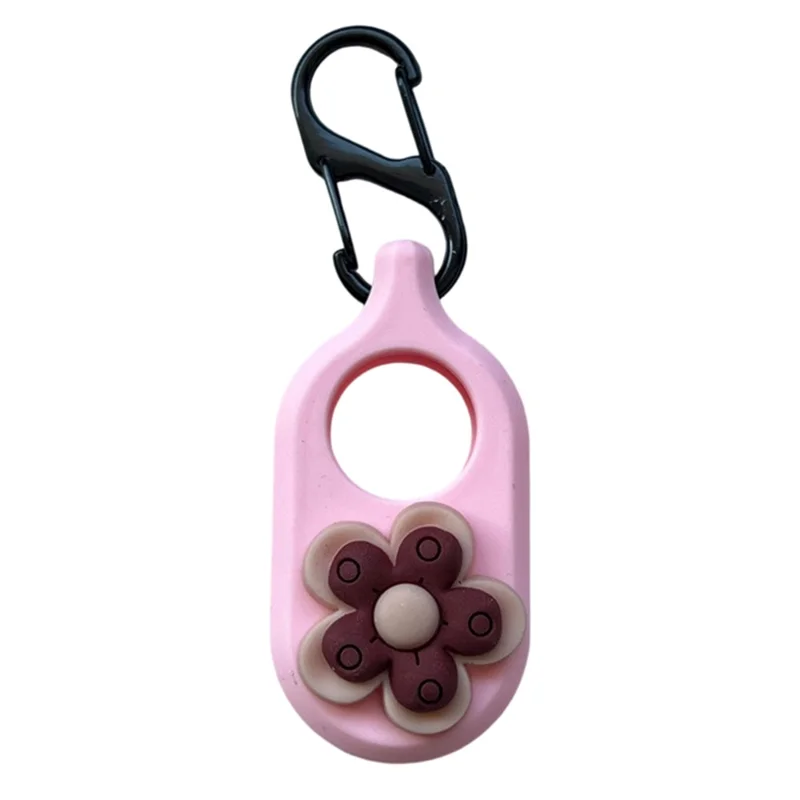 Étui en silicone pour tracker Samsung Galaxy SmartTag2, housse anti-poussière avec dessin animé et crochet mousqueton - A