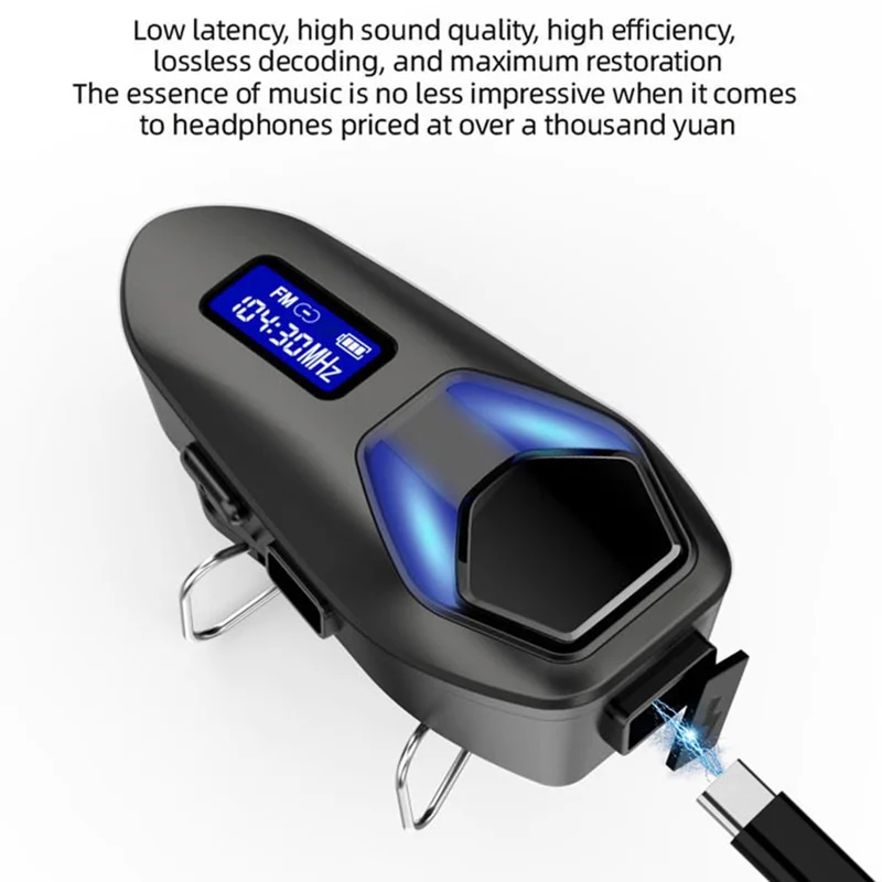 K13-2X Motorcycle Helmet Bluetooth-compatible Headset IP65 Waterproof Intercom 40H Battery Helmet Headphone (No Memory Card) - Black