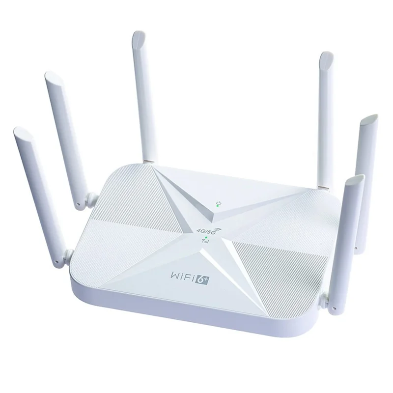 B625 4G WiFi 6 Router 300Mbps 6 Antenna 32 Devices 5000mAh Battery Wireless Router for Home Office - EU Plug