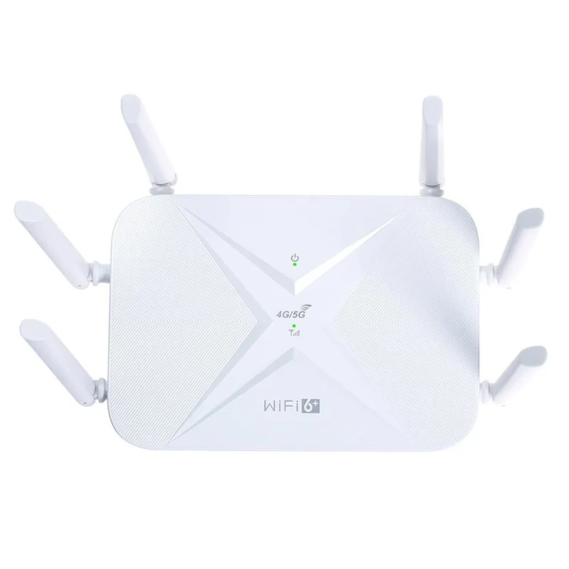B625 4G WiFi 6 Router 300Mbps 6 Antenna 32 Devices 5000mAh Battery Wireless Router for Home Office - EU Plug