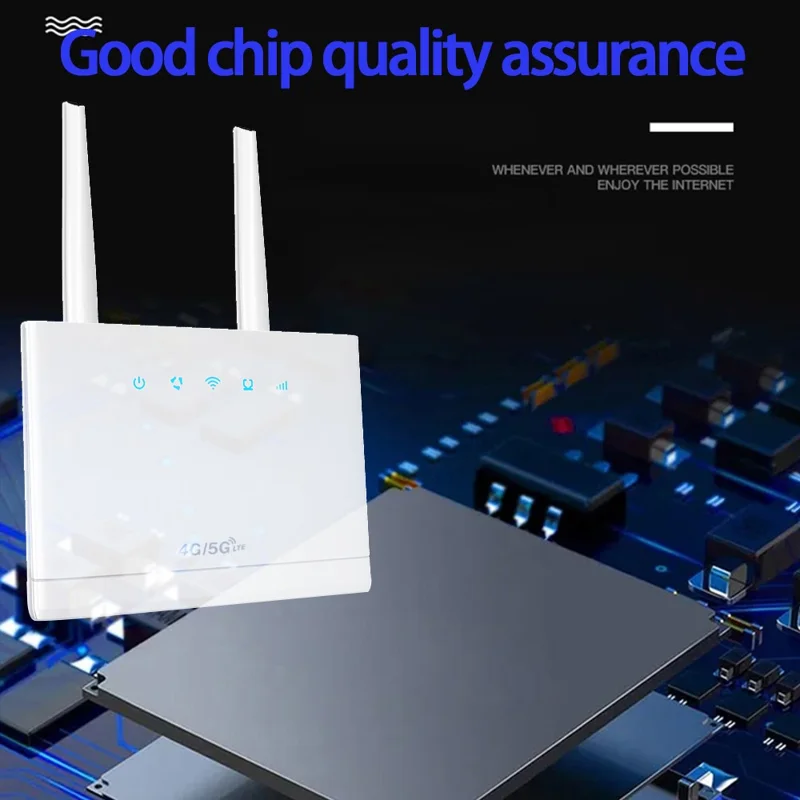 R311 Pro SIM Card WiFi Router 32 Users 300Mbps Wireless Mobile Hotspot CPE 4G LTE Router for Home Office - EU Plug