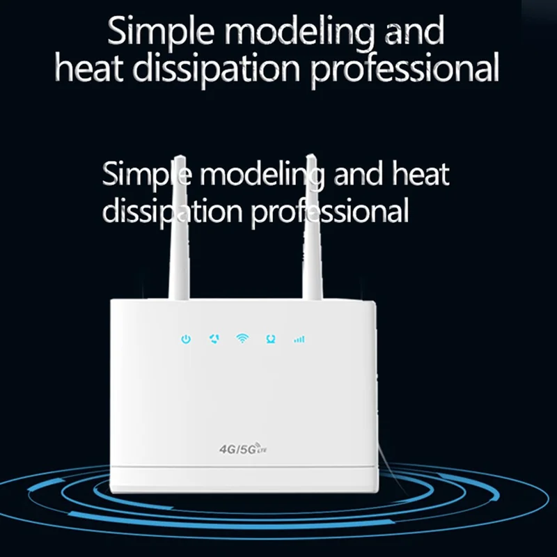 R311 Pro SIM Card WiFi Router 32 Users 300Mbps Wireless Mobile Hotspot CPE 4G LTE Router for Home Office - EU Plug