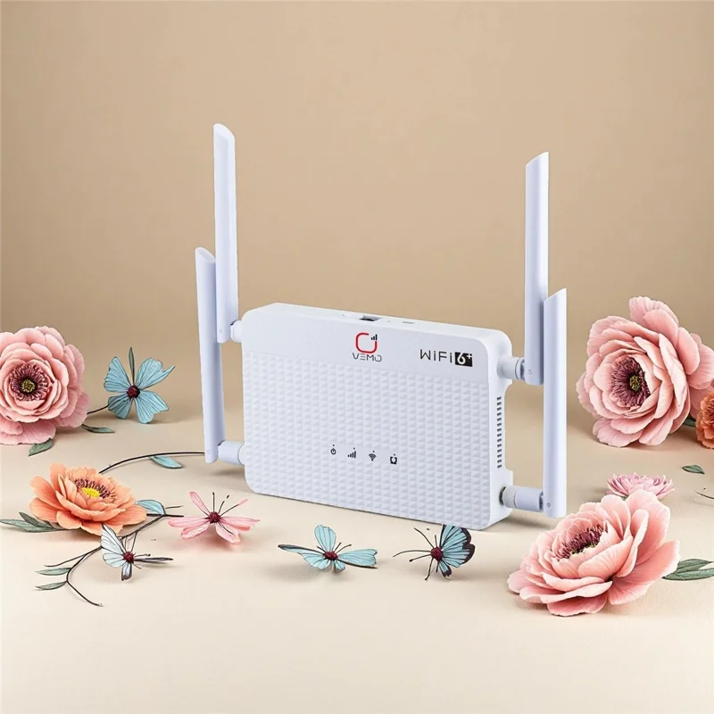 Routeur WiFi VEMO B618 4G 300 Mbps avec antenne externe et port LAN - Prise UE