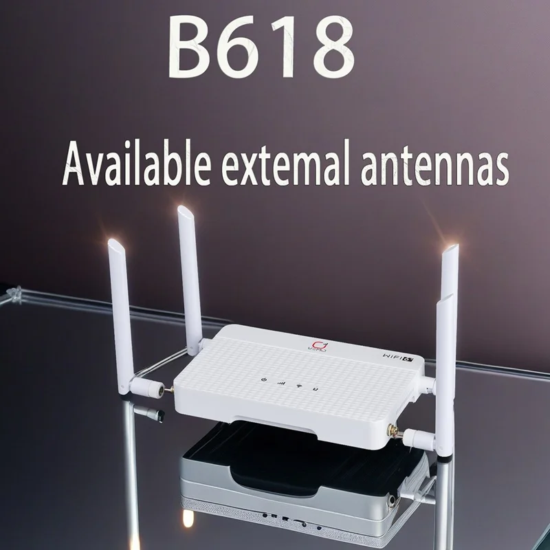 Routeur WiFi VEMO B618 4G 300 Mbps avec antenne externe et port LAN - Prise UE