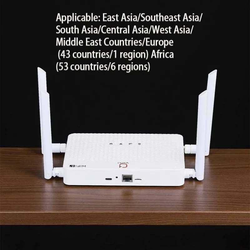 Routeur WiFi VEMO B618 4G 300 Mbps avec antenne externe et port LAN - Prise UE