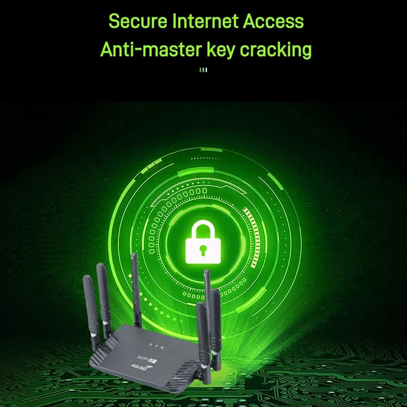 CPF907 4G WiFi 6 Router Type-C ZTE Chip 300Mbps 6 Antennas SIM Card Hotspot WiFi CPE Router - EU Plug