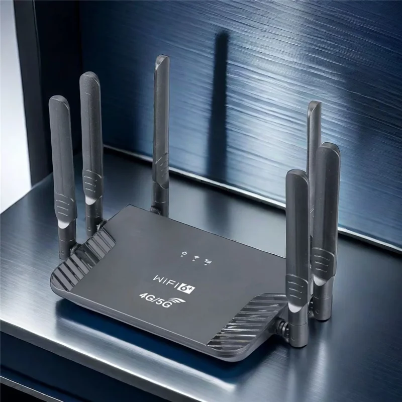 CPF907 4G WiFi 6 Router Type-C ZTE Chip 300Mbps 6 Antennas SIM Card Hotspot WiFi CPE Router - EU Plug