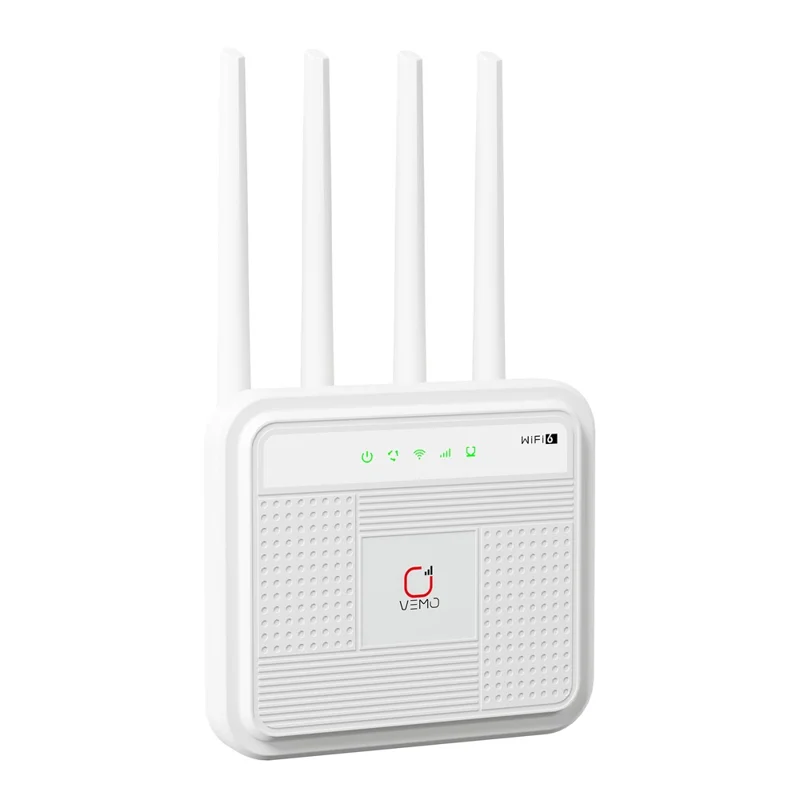 VEMO B312B 4G WiFi 6 Router 4500mAh Battery 300Mbps 4 LAN Ports Hotspot Wireless Router