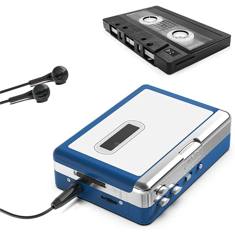 EZCAP 215 Walkman Reproductor de Casetes Bluetooth Convertidor Retro Música de Casete a Auriculares Inalámbricos o Altavoces