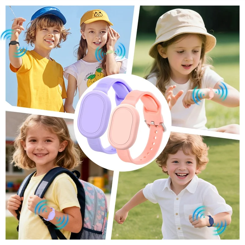 Für Xiaomi Tag wasserdichtes Silikonarmband, komfortables Schutzband - Rosa