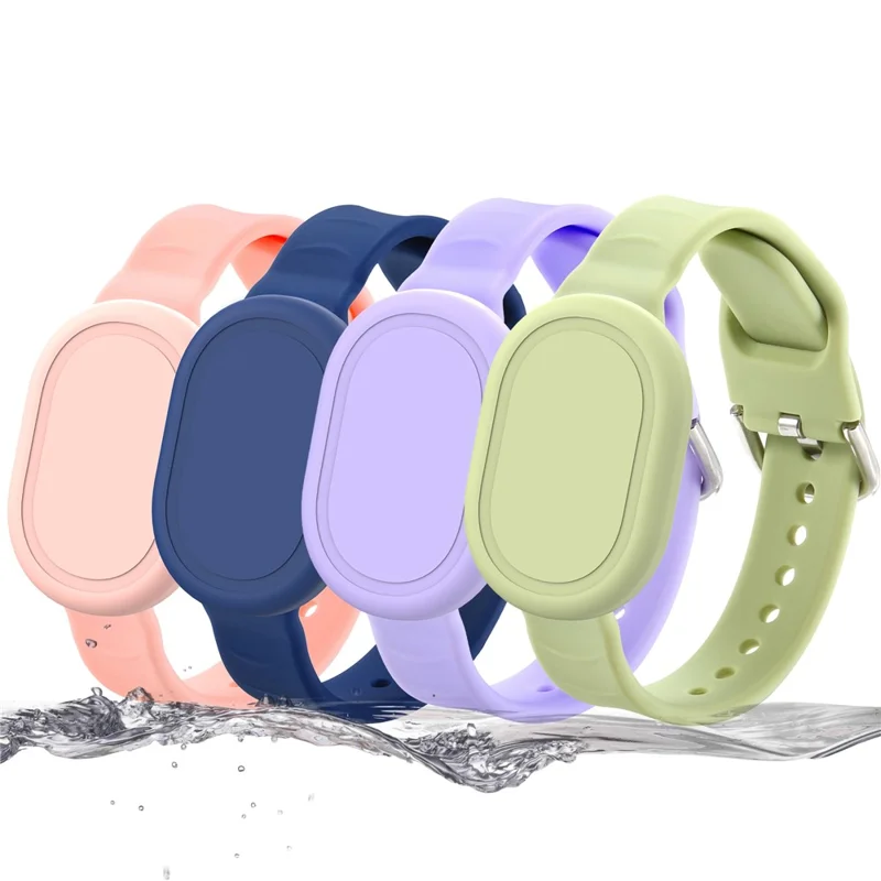 Für Xiaomi Tag wasserdichtes Silikonarmband, komfortables Schutzband - Rosa