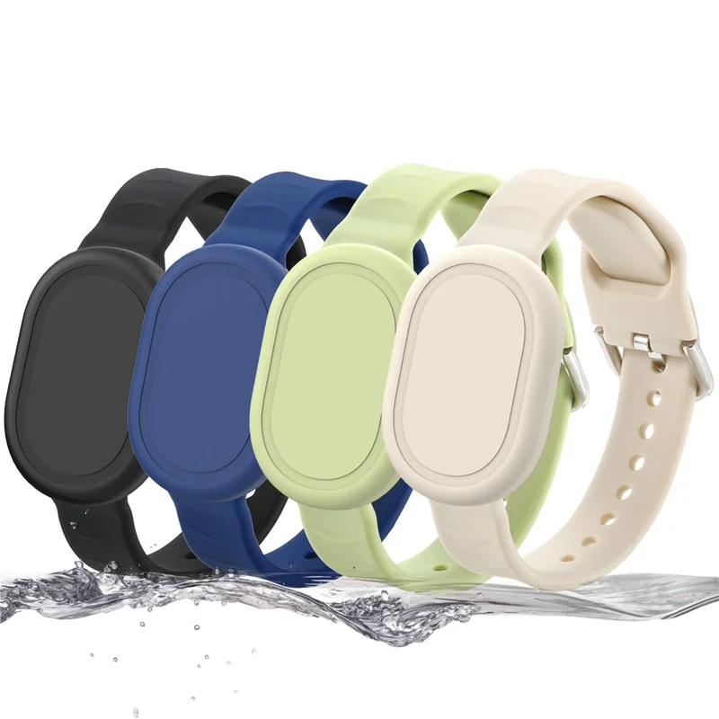 Für Xiaomi Tag wasserdichtes Silikonarmband, komfortables Schutzband - Rosa