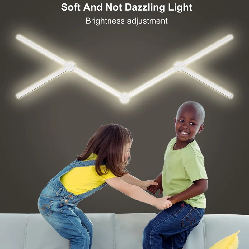 DIY024 12 قطعة مصابيح ذكية تعمل بتقنية واي فاي Tuya وأضواء حائط ملونة قابلة للتخصيص مع وحدة تحكم عبر تطبيق APP وتقنية مزامنة الموسيقى - أبيض