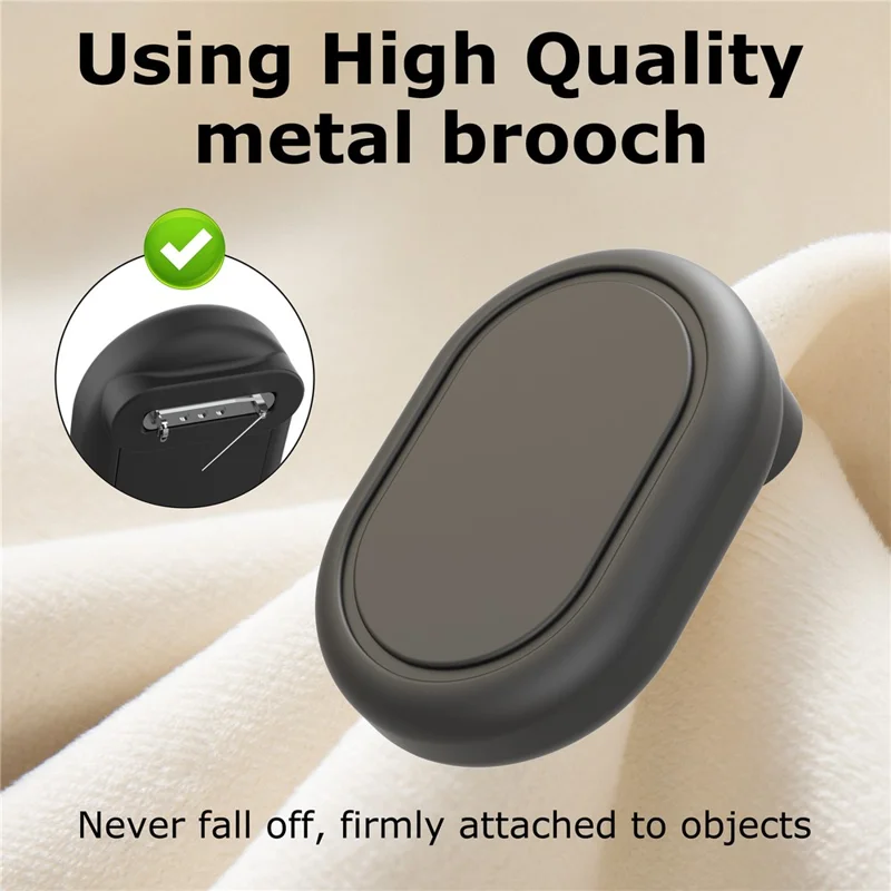 Silikonowa obudowa na Xiaomi Tag Tracker, wodoodporna, odporna na wstrząsy, z przypinką w stylu broszki, urządzenie antyzagubienie, ochronna osłonka - Czarny