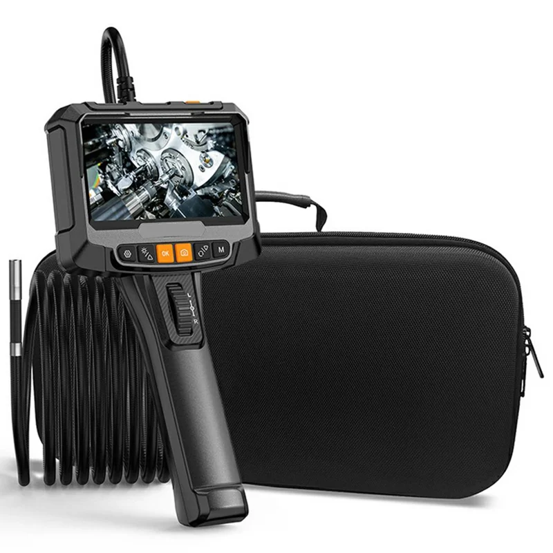 S10 8,5 mm enkele lens 5 inch IPS-scherm buisinspectiecamera IP67 waterdichte industriële boroscopische camera