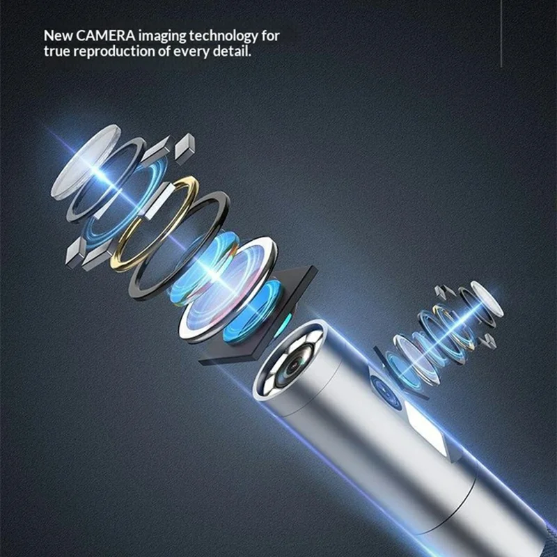 S10 8,5 mm enkele lens 5 inch IPS-scherm buisinspectiecamera IP67 waterdichte industriële boroscopische camera
