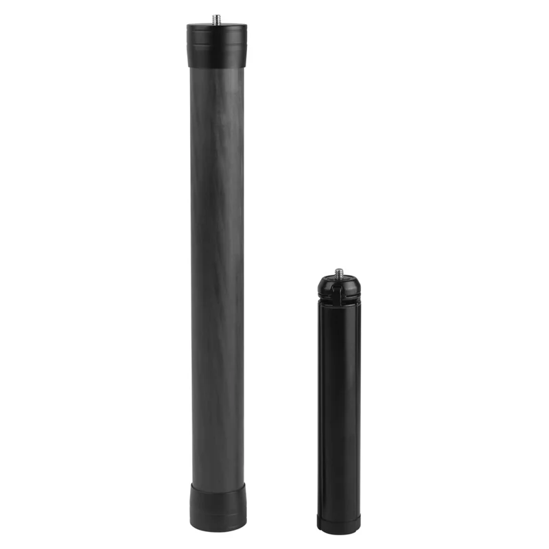 ADAI MC-35 Carbon Fiber Extension Pole Handheld Bar Telescopic Stick Rod with 1/4 inch Thread - Black