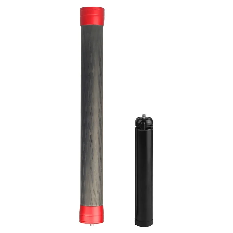 ADAI MC-35 Carbon Fiber Extension Pole Handheld Bar Telescopic Stick Rod with 1/4 inch Thread - Red