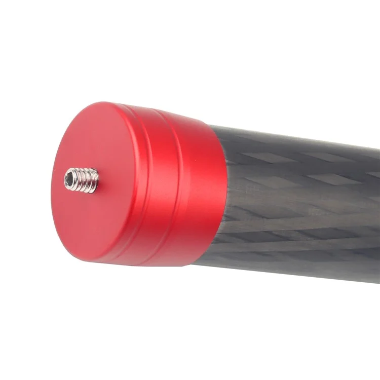 ADAI MC-35 Carbon Fiber Extension Pole Handheld Bar Telescopic Stick Rod with 1/4 inch Thread - Red