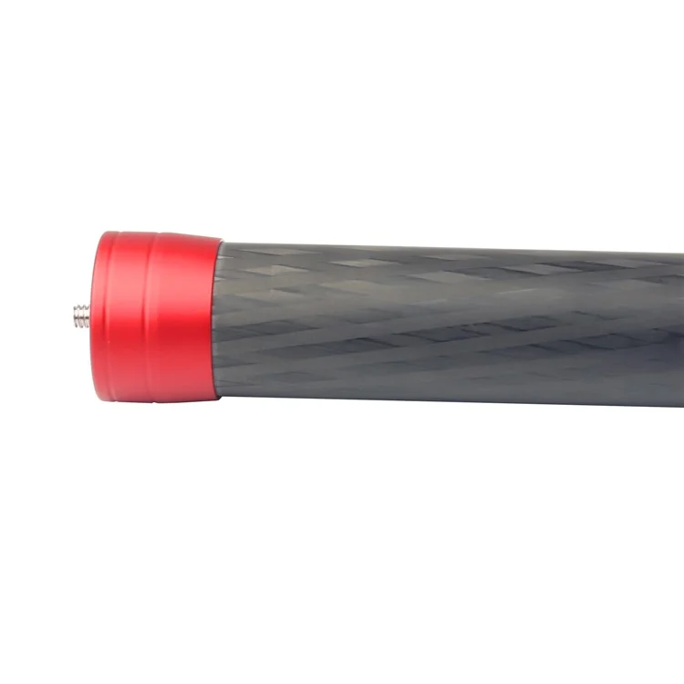 ADAI MC-35 Carbon Fiber Extension Pole Handheld Bar Telescopic Stick Rod with 1/4 inch Thread - Red