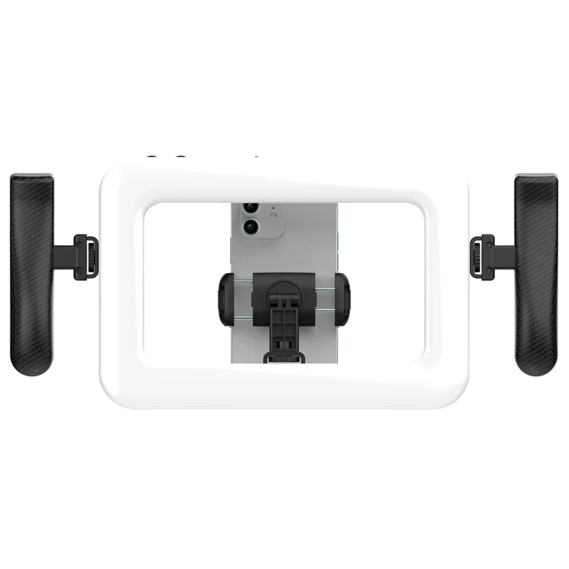 K03 Luz Anel Portátil com 3 Temperaturas de Cor, Controlo Remoto por Bluetooth, Suporte para Telemóvel, Luz LED de Preenchimento para Transmissões em Direto