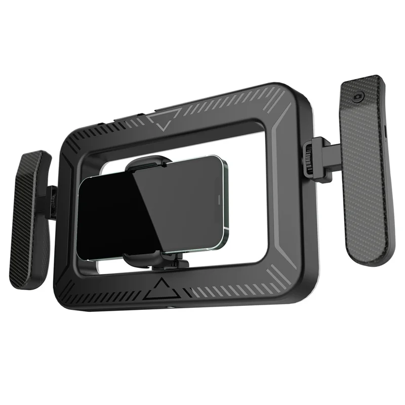 K03 Luz Anel Portátil com 3 Temperaturas de Cor, Controlo Remoto por Bluetooth, Suporte para Telemóvel, Luz LED de Preenchimento para Transmissões em Direto