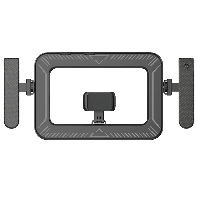 K03 Luz Anel Portátil com 3 Temperaturas de Cor, Controlo Remoto por Bluetooth, Suporte para Telemóvel, Luz LED de Preenchimento para Transmissões em Direto