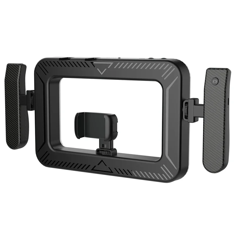K03 Luz Anel Portátil com 3 Temperaturas de Cor, Controlo Remoto por Bluetooth, Suporte para Telemóvel, Luz LED de Preenchimento para Transmissões em Direto
