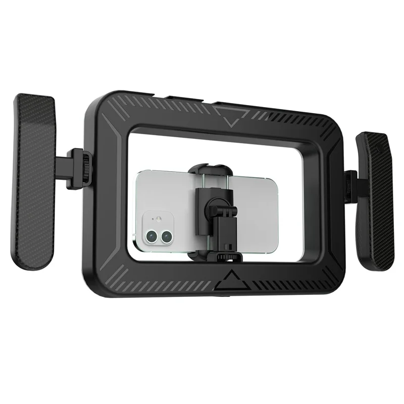 K03 Luz Anel Portátil com 3 Temperaturas de Cor, Controlo Remoto por Bluetooth, Suporte para Telemóvel, Luz LED de Preenchimento para Transmissões em Direto