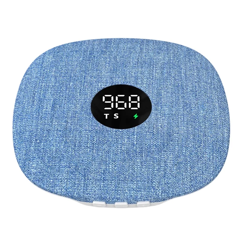 QY15 Haut-parleur pour sommeil, disque sonore sous oreiller, haut-parleur à conduction osseuse Bluetooth - Bleu