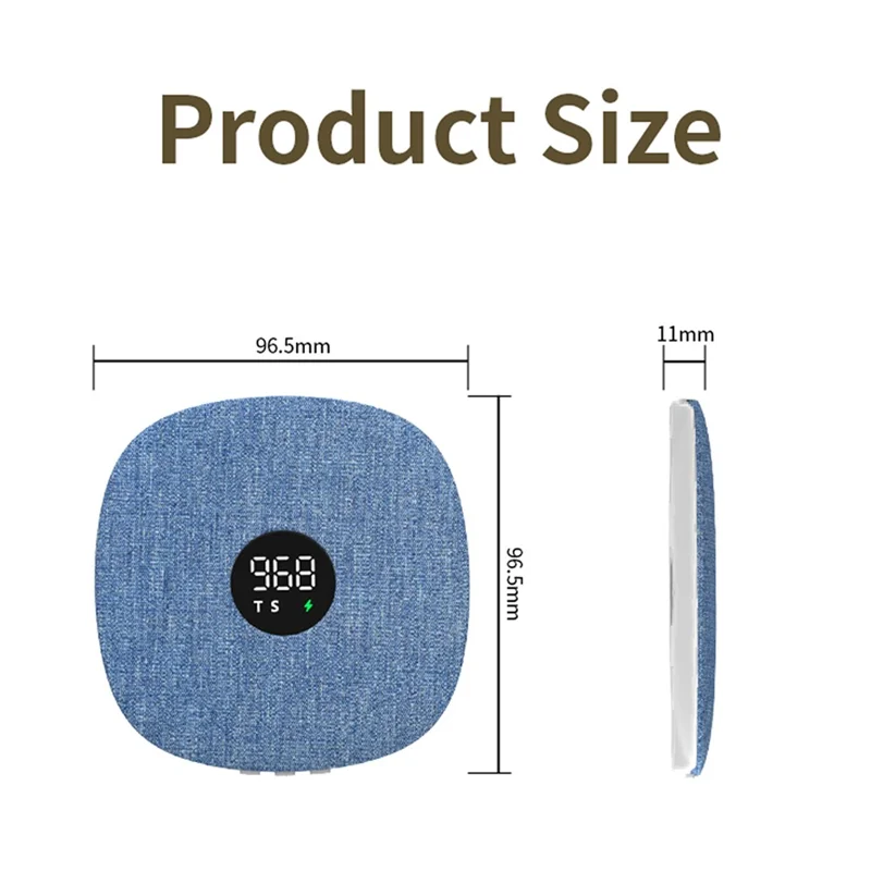 QY15 Haut-parleur pour sommeil, disque sonore sous oreiller, haut-parleur à conduction osseuse Bluetooth - Bleu